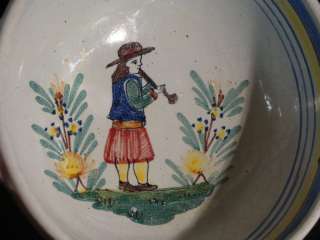 Set 5 Henriot Quimper Art Pottery Bowls  