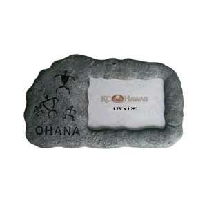  Hawaii Photo Magnet Lava Rock Gray Ohana 1.75 in.: Kitchen 