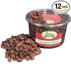 Aurora Products Inc. Raisins Thompson, 11 Ounce Tub (Pack of 12 