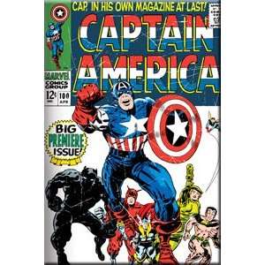  Captain America Comic Cover    Marvel Comics Magnet: Toys 