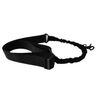 Tactical Single one Point Black Bungee Adjustable Length Sling  