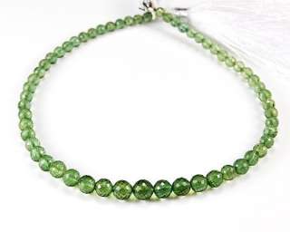 Eye Clean Natural Green Apatite Faceted Round Beads  
