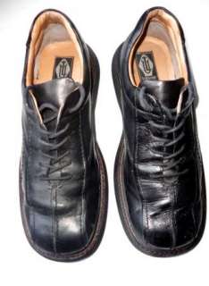  LONDON UNDERGROUND Black LEATHER LOAFERS Mens Shoes 