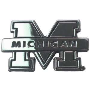  NCAA Michigan Wolverines Chrome Auto Emblem: Automotive