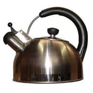  Stainless Whistling Kettle w/ Glass Dome