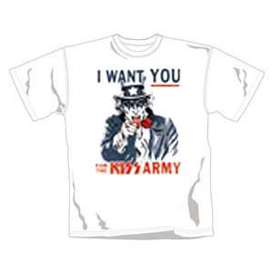   Distribution   Kiss   I Want You (Kiss Army) T Shirt blanc (XL) Music