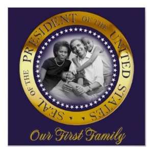  Our First Family, Obama Presidential Seal Portrait Posters 