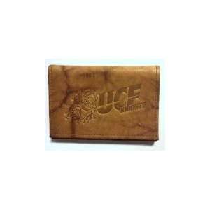  UCF Golden Knights Brown Embossed Trifold Wallet 