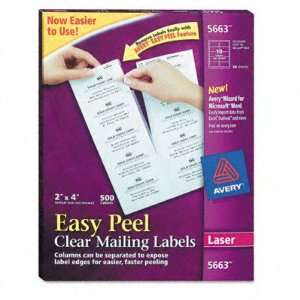  Avery Easy Peel Laser Mailing Labels AVE5663 Office 
