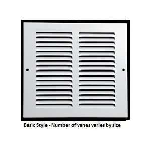  14 X 14 Air Return Grille Stamped Steel   Non Filter: Home 