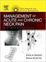 Management of Acute and Chronic Neck Pain An Evidence based Approach 