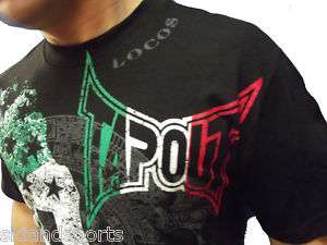 NEW MENS TAPOUT LOCOS UFC MMA T SHIRT BLACK BNWT  
