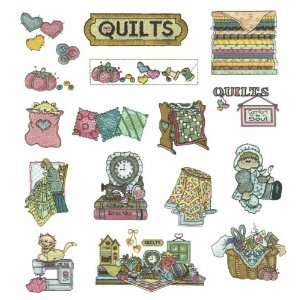 Quilts by Annie Lang Embroidery Designs on a BROTHER Embroidery Card 