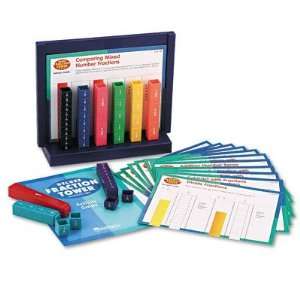   Deluxe Fraction Tower Activity Set, Math Manipulatives, For Grades 1 6