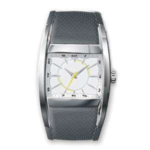 Slick, Gray Dial, Steel Case, Black Leather Strap:  Home 