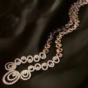CET Domain SZ16 12 CLIP Banquet Wedding Dress Chain Gold Necklace With 