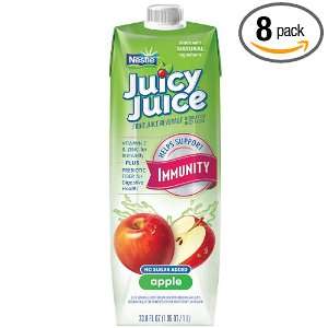 Juicy Juice DHA Juice, Apple, 33.8 Ounce Packages (Pack of 8)  