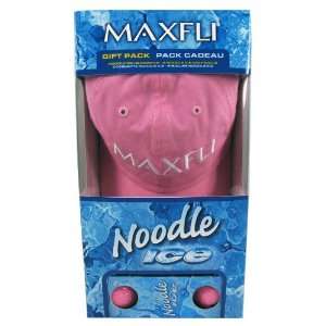 Maxfli Golf  18 Noodle Ice Pink Golf BallS w/3 Free Hats:  