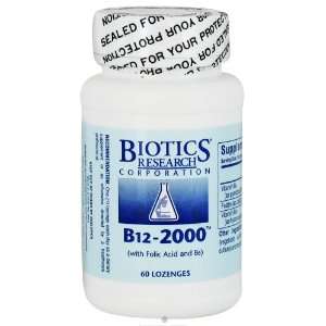  Biotics Research   B12 2000 with Folic Acid and B6   60 