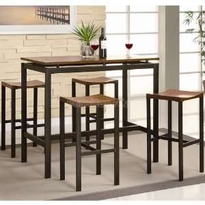  5pc Bar Table and Stools Set