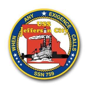  US Navy Ship USS Jefferson City SSN 759 Decal Sticker 3.8 