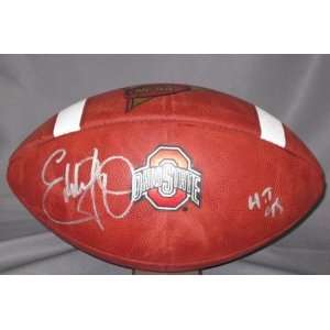   Hand Signed College Football with 95 HT Inscription 