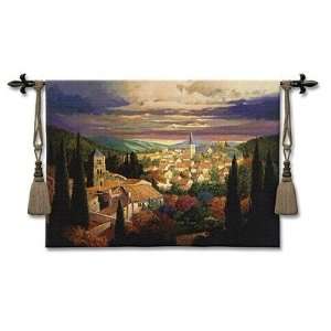  Village in the Sun Tapestry Wall Hanging by Max Hayslette 