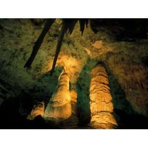 Columns and Domes in the Big Room, Carlsbad Caverns National Park, New 