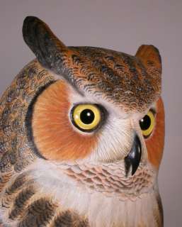22 Life Size Great Horned Owl Orig BirdCarving/Birdhug  