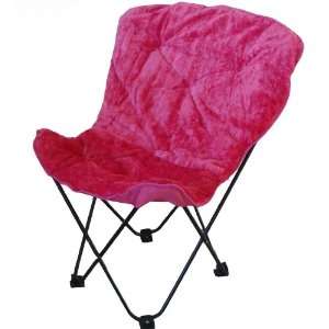   Faux Fur Butterfly Chair with Matching Carry Bag: Office Products