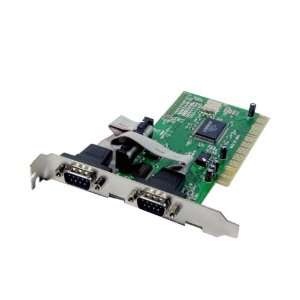  Syba SD PCI 2S PCI 32 Bit 2x Port Serial DB9 Card, Netmos 