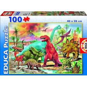  Dinosaurs 100pc Jigsaw Puzzle: Toys & Games