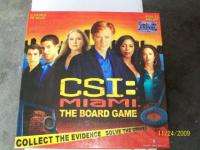 CSI MIAMI Board Game COMPLETE 8 Crimes To Solve  