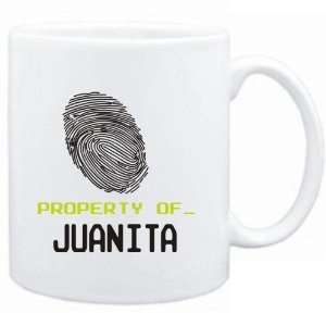  Mug White  Property of _ Juanita   Fingerprint  Female 