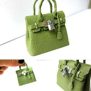 Hit item ☆HG☆ Artisan Handmade Miniature Leather Purse/Handbag 