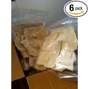 Bags of Rawhide Chips 2x6 Natural   (1.5 Lbs Bag):  