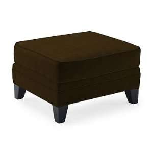   Home Brookside Ottoman, Mohair, Bitter Chocolate