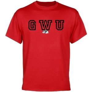  Gardner Webb Bulldogs Wordmark Logo T Shirt   Red Sports 