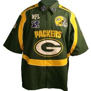 Nfl Green Bay Packers Big & Tall Endzone Button Up Shirt Size: 3Xl 
