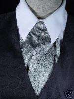 Paisley ascot Old West Victorian wedding style ascot cravat tie 