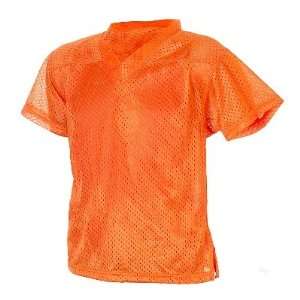 Neon Orange Mesh Football Jersey 2XL