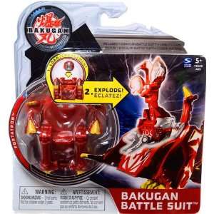 Bakugan Mechtanium Surge Battle Suit Red Fortatron Toys 