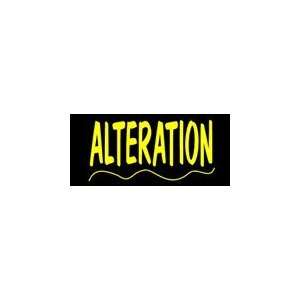  Alteration Simulated Neon Sign 12 x 27: Home Improvement