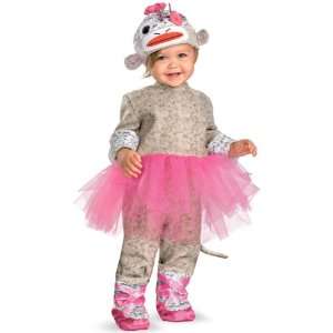    Disguise Inc New Girl Sock Monkey Ballerina Costume: Toys & Games