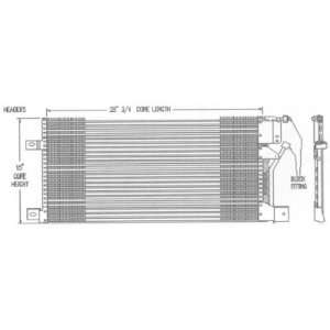  Condenser, A/C (Tube & Fin Design) Automotive