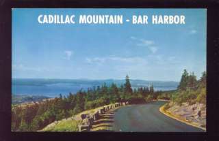 Cadillac Mountain BAR HARBOR MAINE Vintage Postcard  