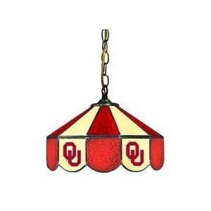  Oklahoma Sooners MVP 14 Swag Hanging Stained Glass Lamp 