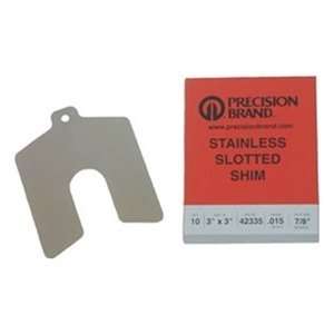   Size H 300 Series Stainless Steel Slotted Shim: Home Improvement
