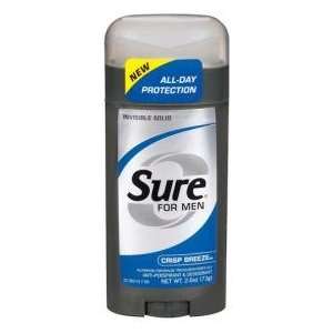  Sure For Men Invisible Solid Crisp Breeze 2.6oz Health 