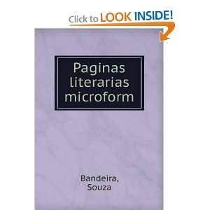  Paginas literarias microform Souza Bandeira Books